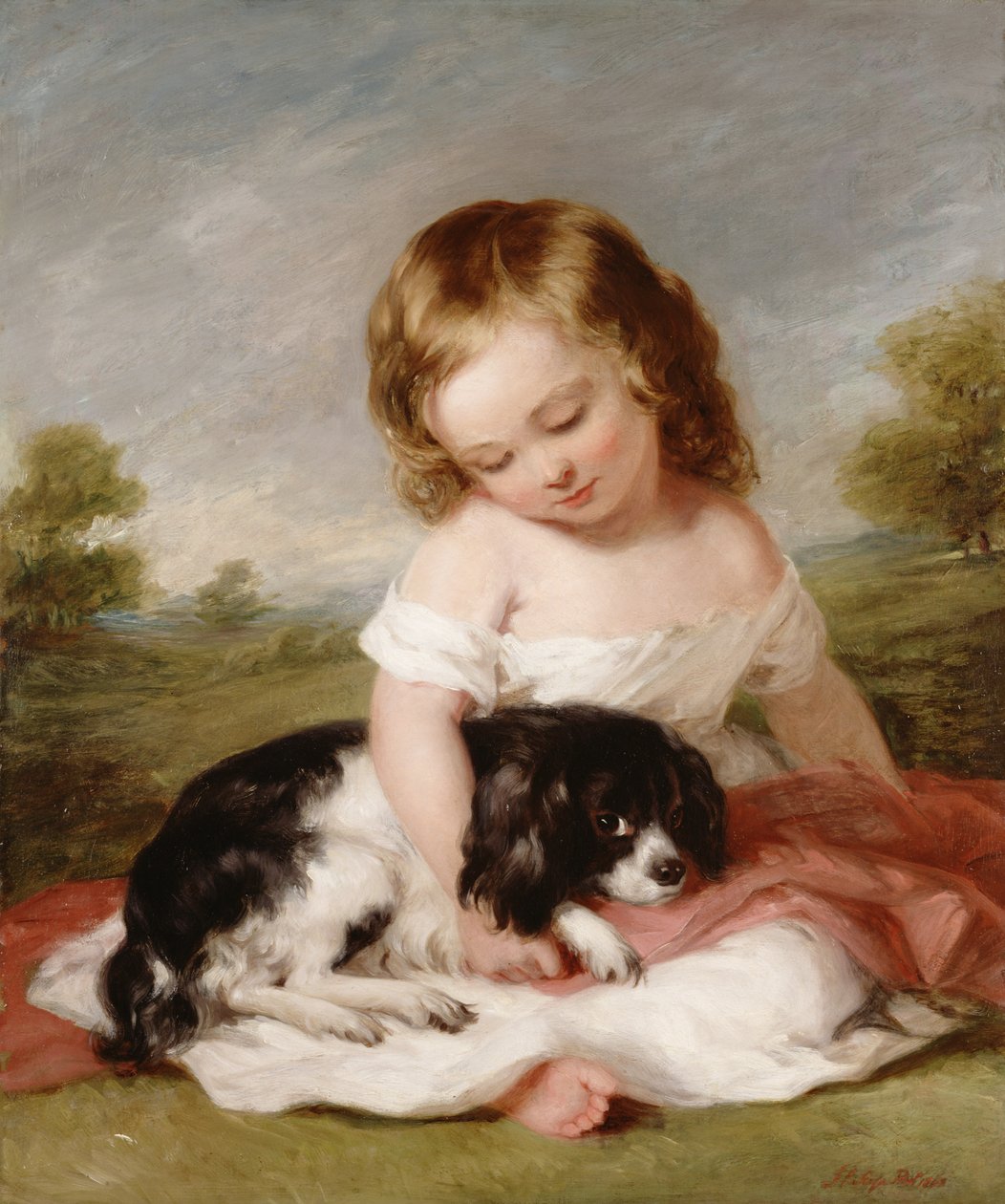 Portrait of Sir Henry M. Meysey-Thompson (1845-1929) 1st Baron Knaresborough as a Boy, 1860  by Frederick Richard Say
