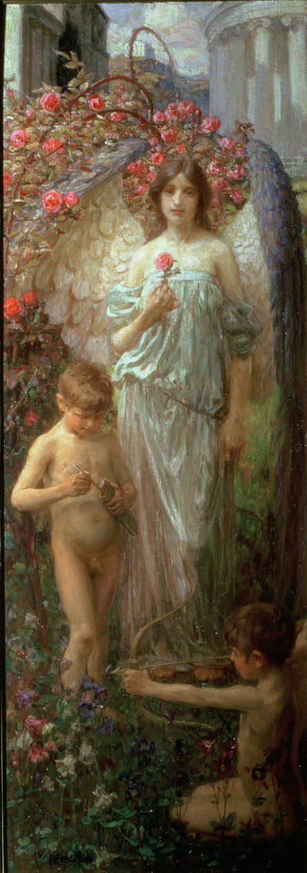 The Spirit Is (panelde yağ) by Frederick Stead