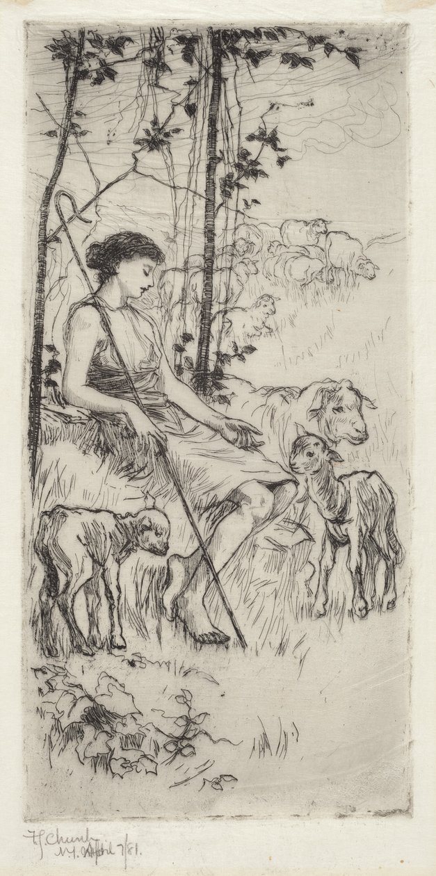 pastoral by Frederick Stuart Church