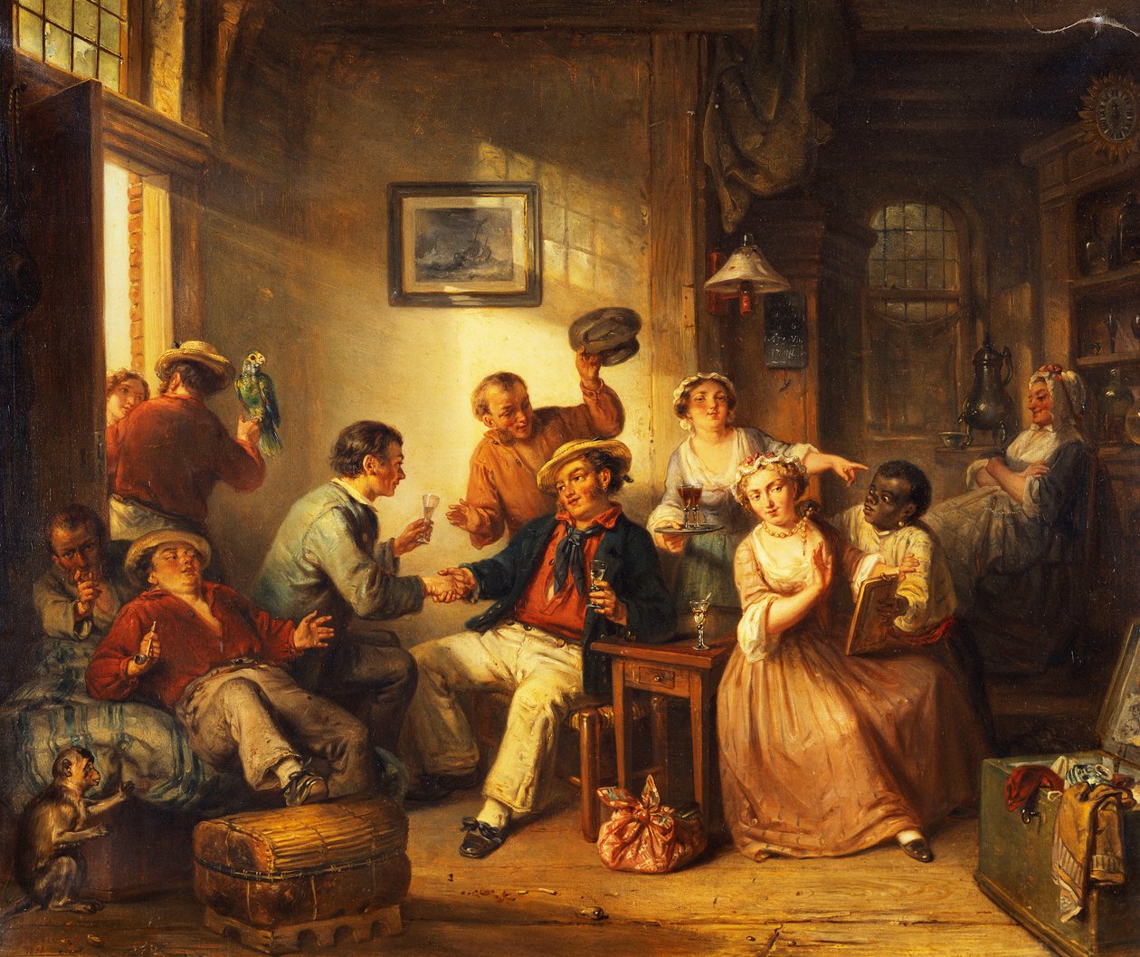 Bir Tavernada Dinlenen Yolcular, 1852 by Frederick Trevelyan Goodall