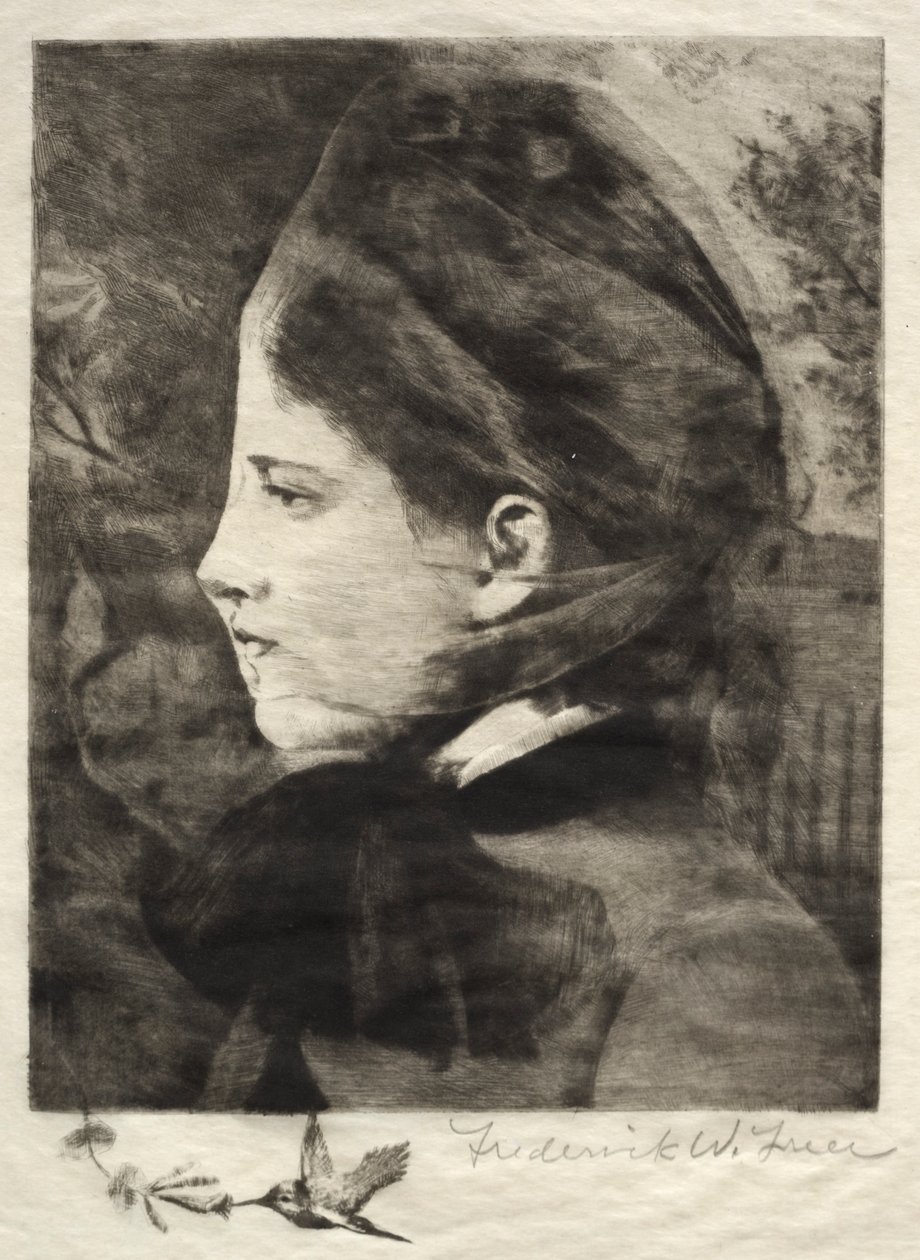 Bir Kadının Başı. by Frederick Warren Freer
