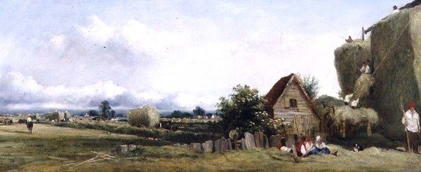 Saman yapımı (tuval üzerine yağlı boya) by Frederick Waters Watts