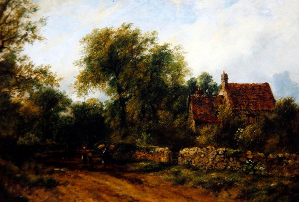 Figürlü Manzara, 1840 civarı (tuval üzerine yağlı boya) by Frederick Waters Watts