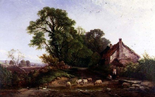 Dedham yakınlarında, Essex by Frederick Waters Watts