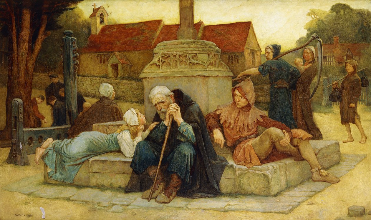 Sokağa çıkma yasağı 1912 Ayrılık Gününün Çadırını Çalıyor by Frederick William Davis