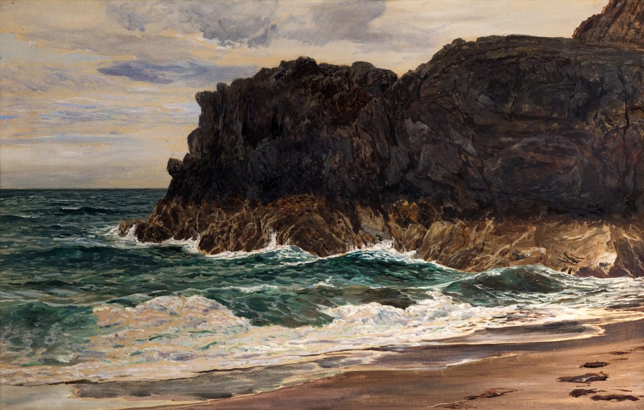 Deniz Feneri Kayası, Llanddwyn, Kuzey Galler by Frederick William Hayes