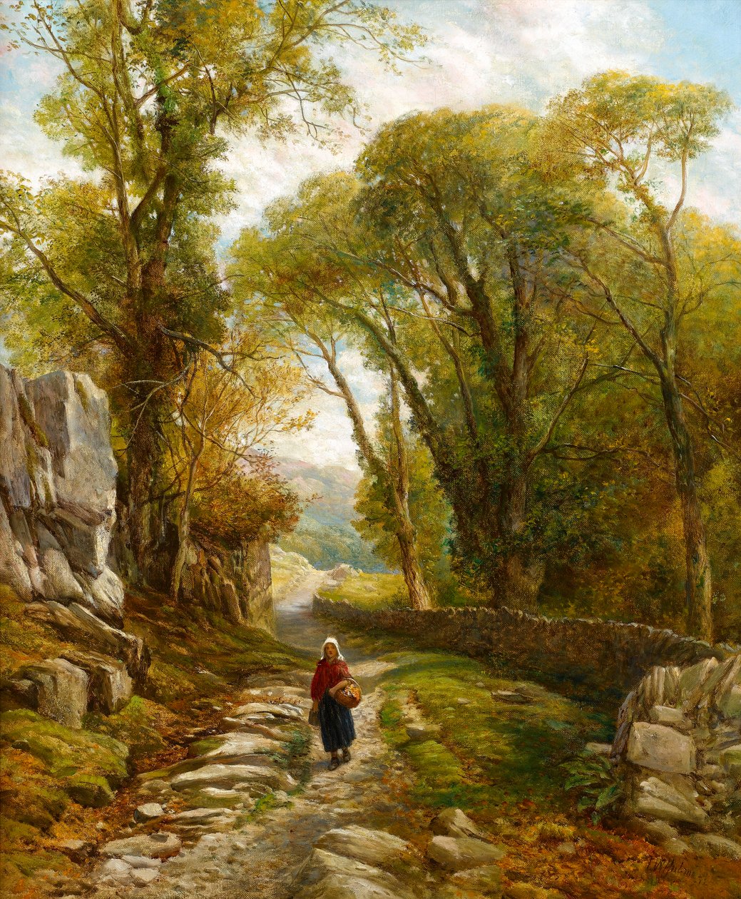 Bir Orman Yürüyüşü, 1872 by Frederick William Hulme