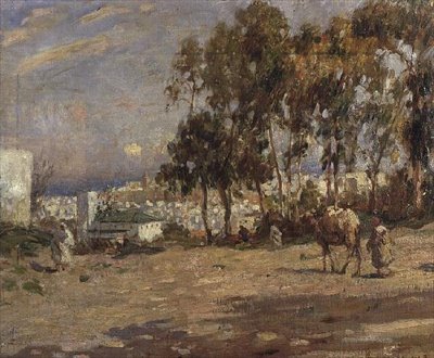 Kasabaya Yaklaşmak by Frederick William Jackson