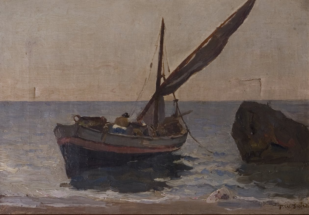 Kıyıdaki Tekneler, 20. yüzyılın başlarında by Frederick William Jackson