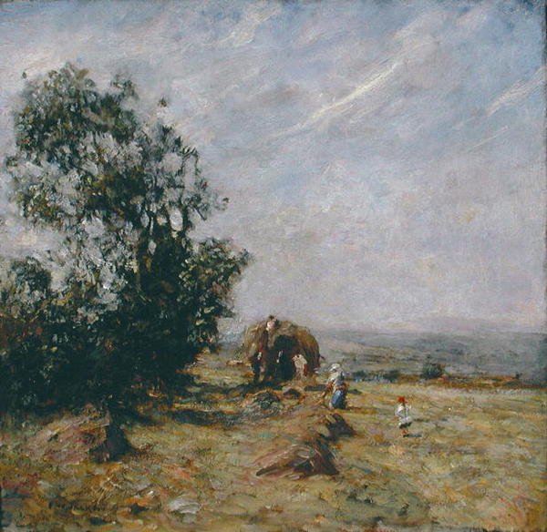 Hasat Sahnesi (gemide yağ) by Frederick William Jackson