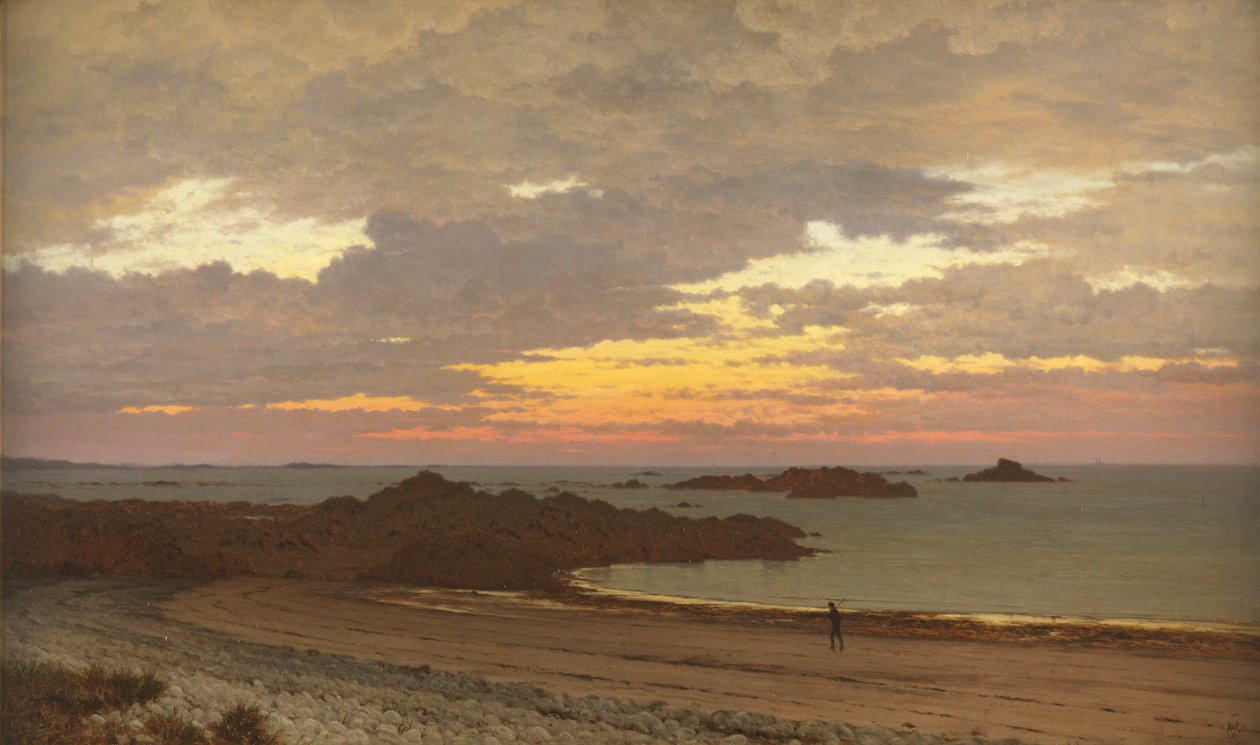 Sahilde Akşam, 1887 by Frederick William Meyer