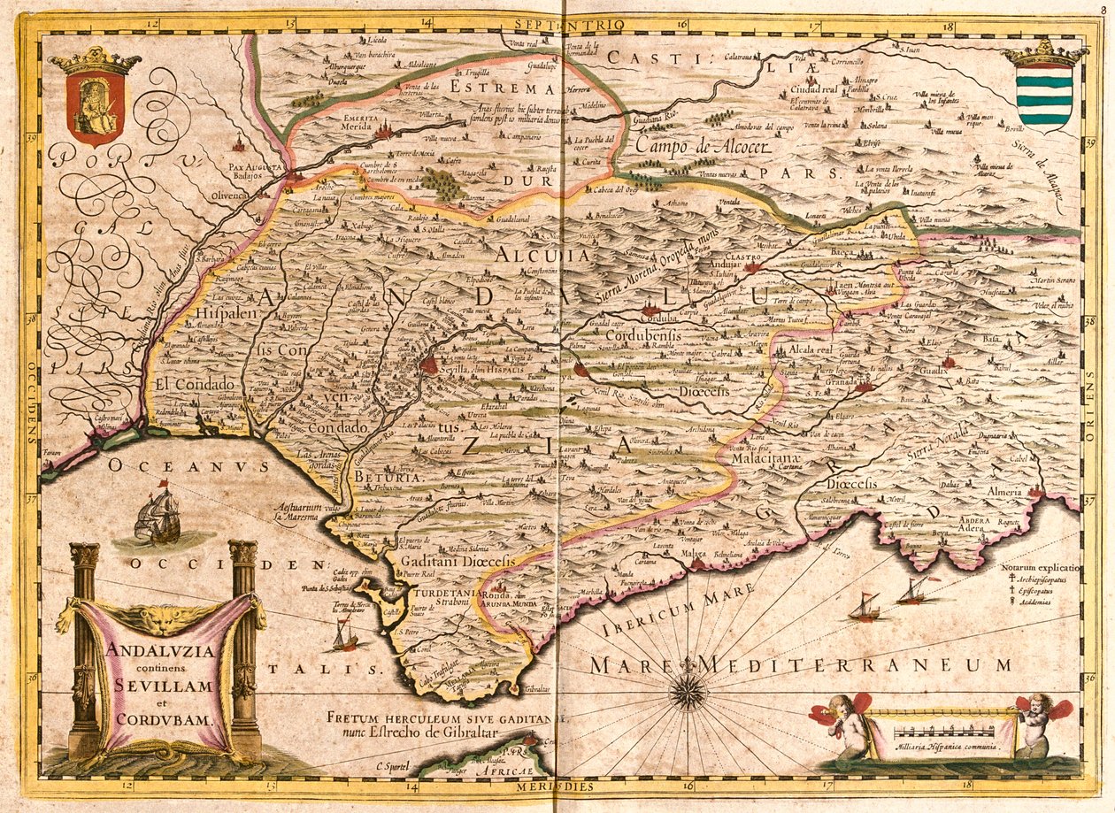 Andalusia, İspanya by Frederick de Wit