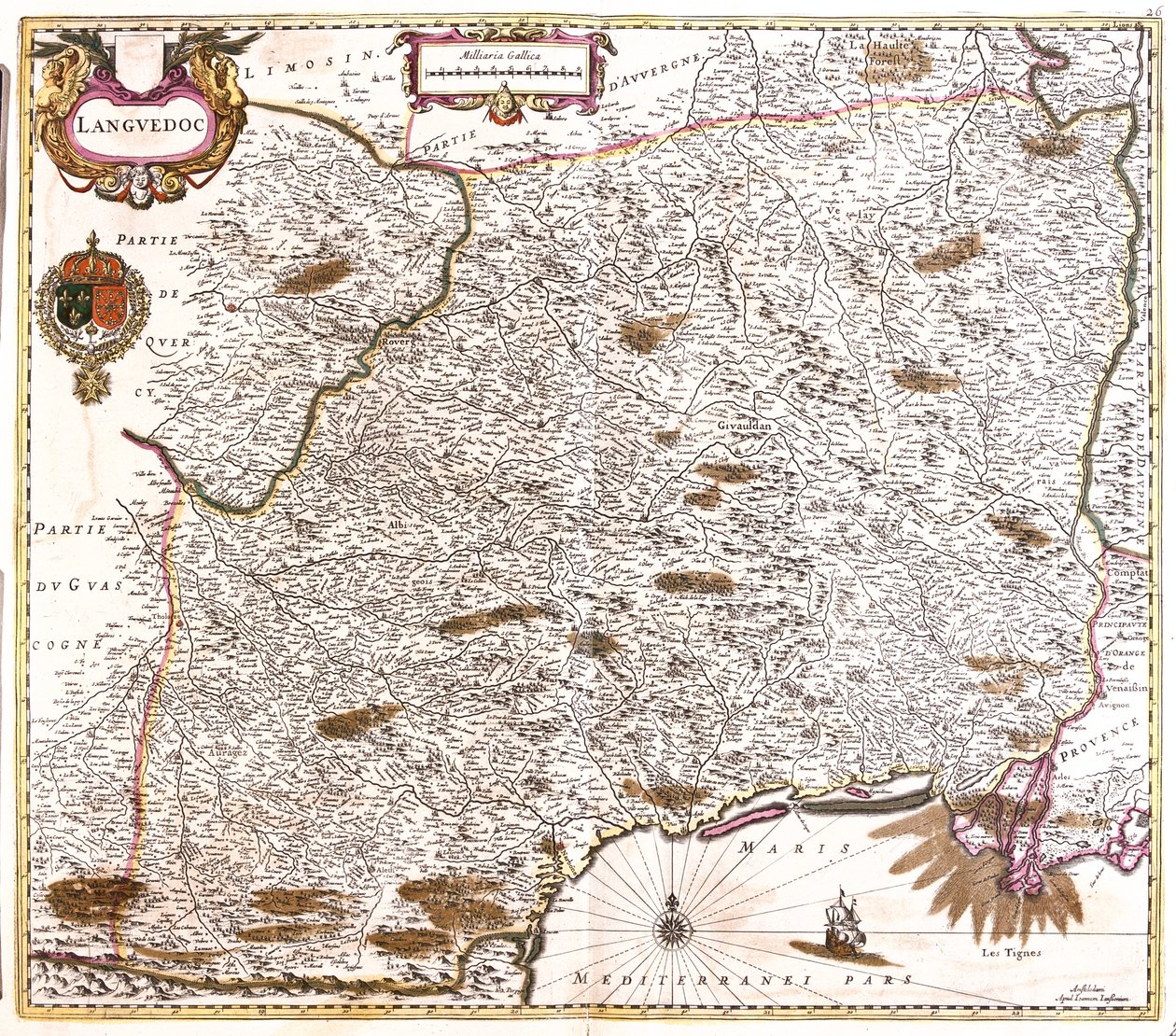 Languedoc, Fransa by Frederick de Wit