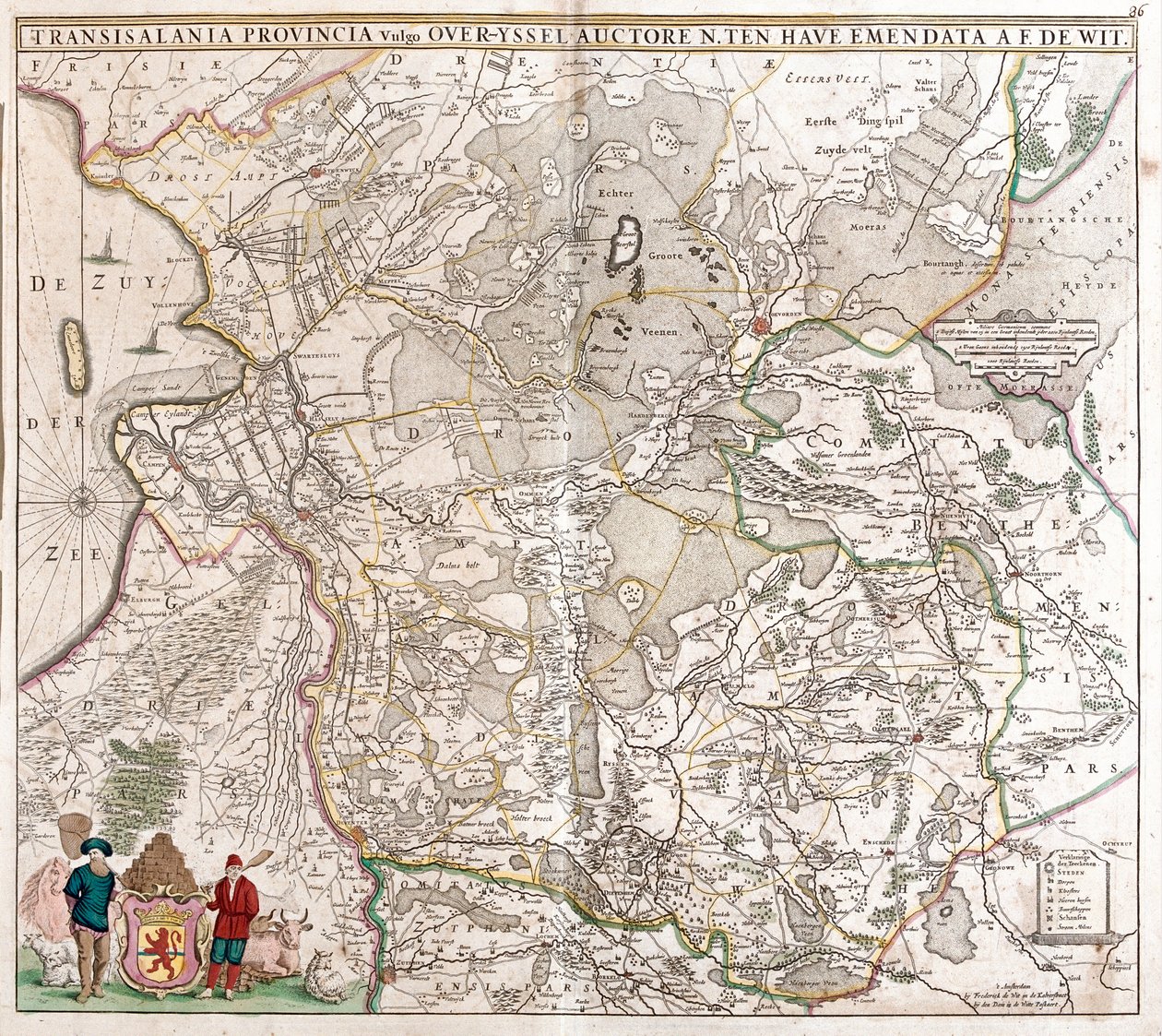 Transilvanya Eyaleti (Romanya) Haritası (gravür by Frederick de Wit
