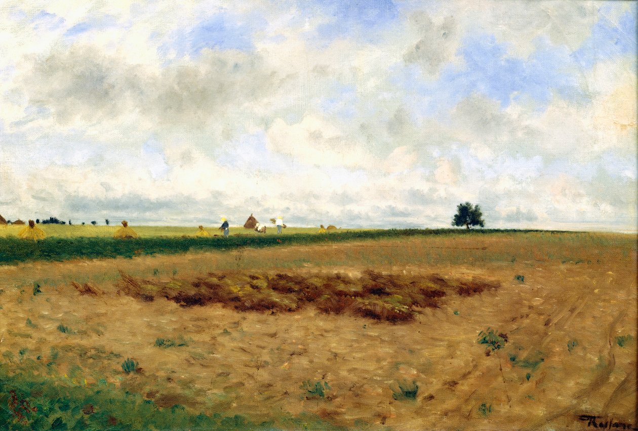 Samanlıklı Manzara (tuval üzerine yağlı boya) by Frederico Rossano