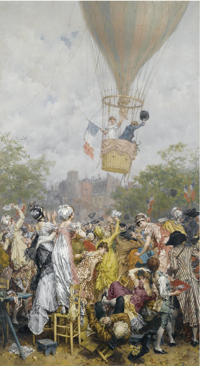 Balon Yükselişi by Frederik Hendrik Kaemmerer