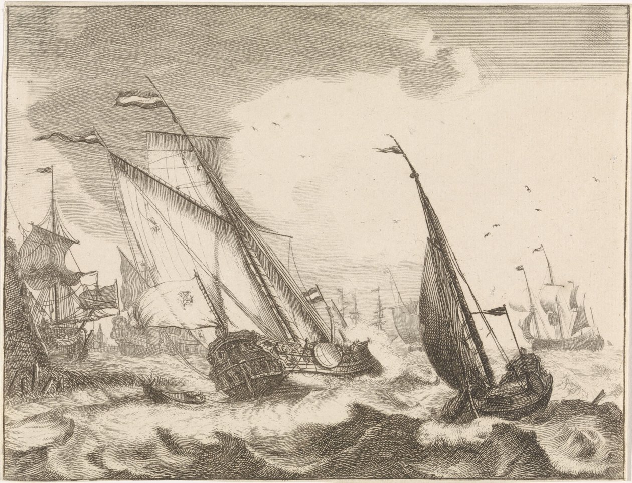 Denizde gemiler by Frederik Ottens