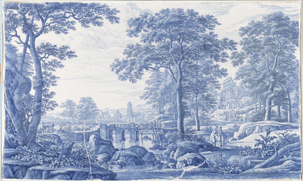 İtalyan Manzaralı Plak İtalyan Manzaralı Plak by Frederik van Frytom (attributed to)