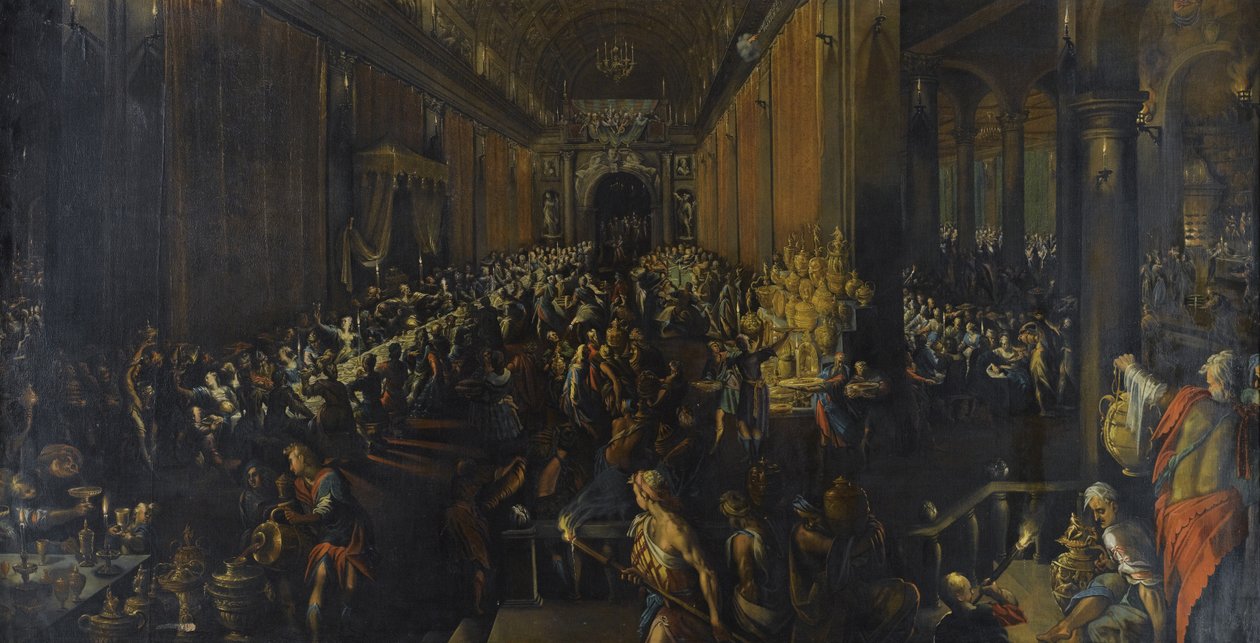 Belşatsar Bayramı, 1596 by Frederik van Valckenborch