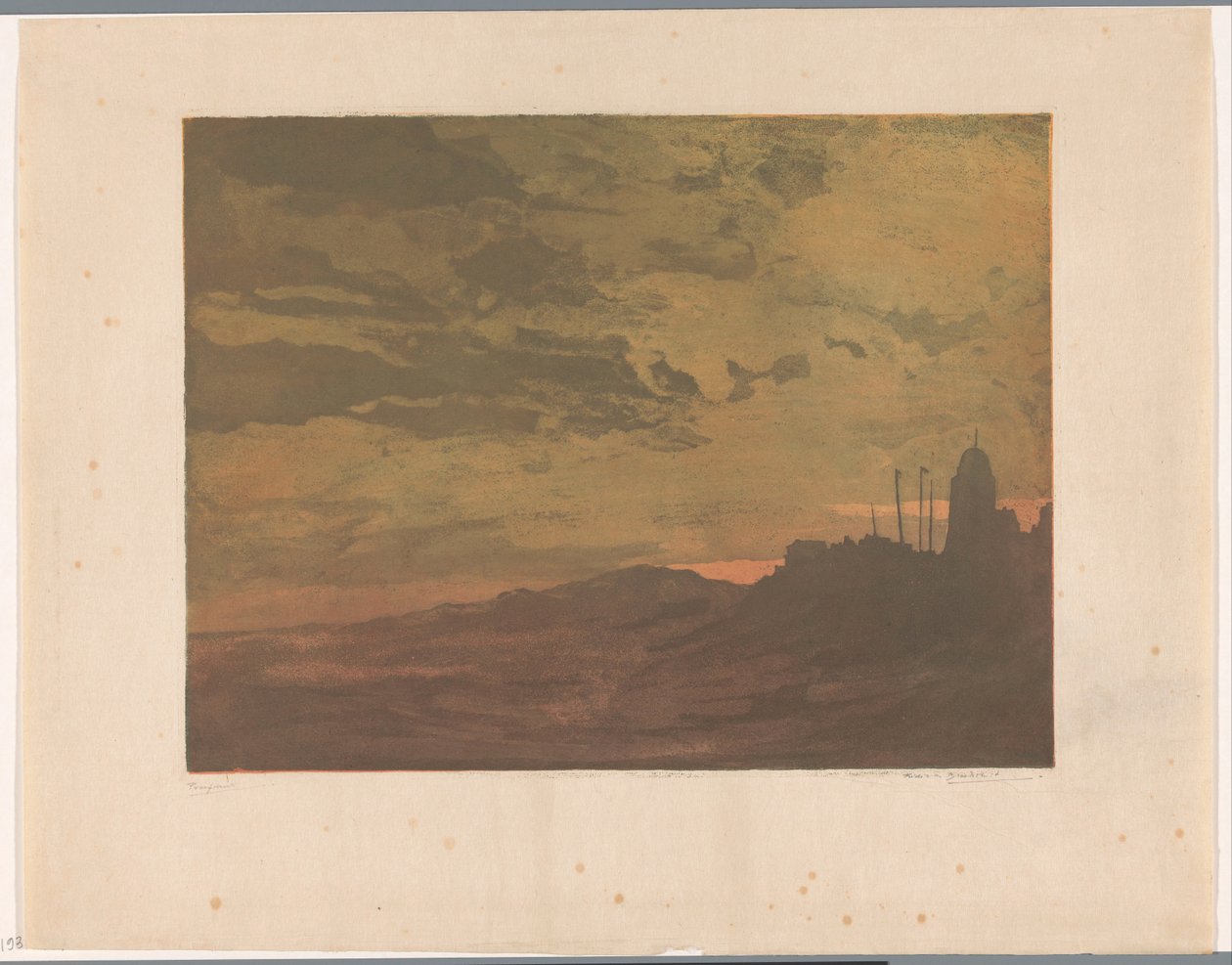 Katwijk aan Zee geceleri by Frederika Henriëtte Broeksmit (signed by artist)