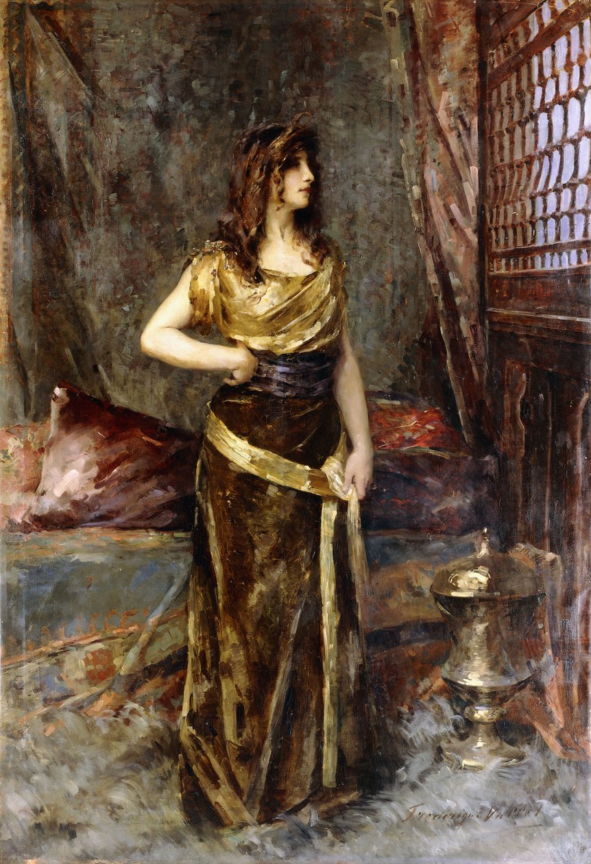 Otoportre (tuval üzerine yağlı boya) by Frederique Vallet Bisson