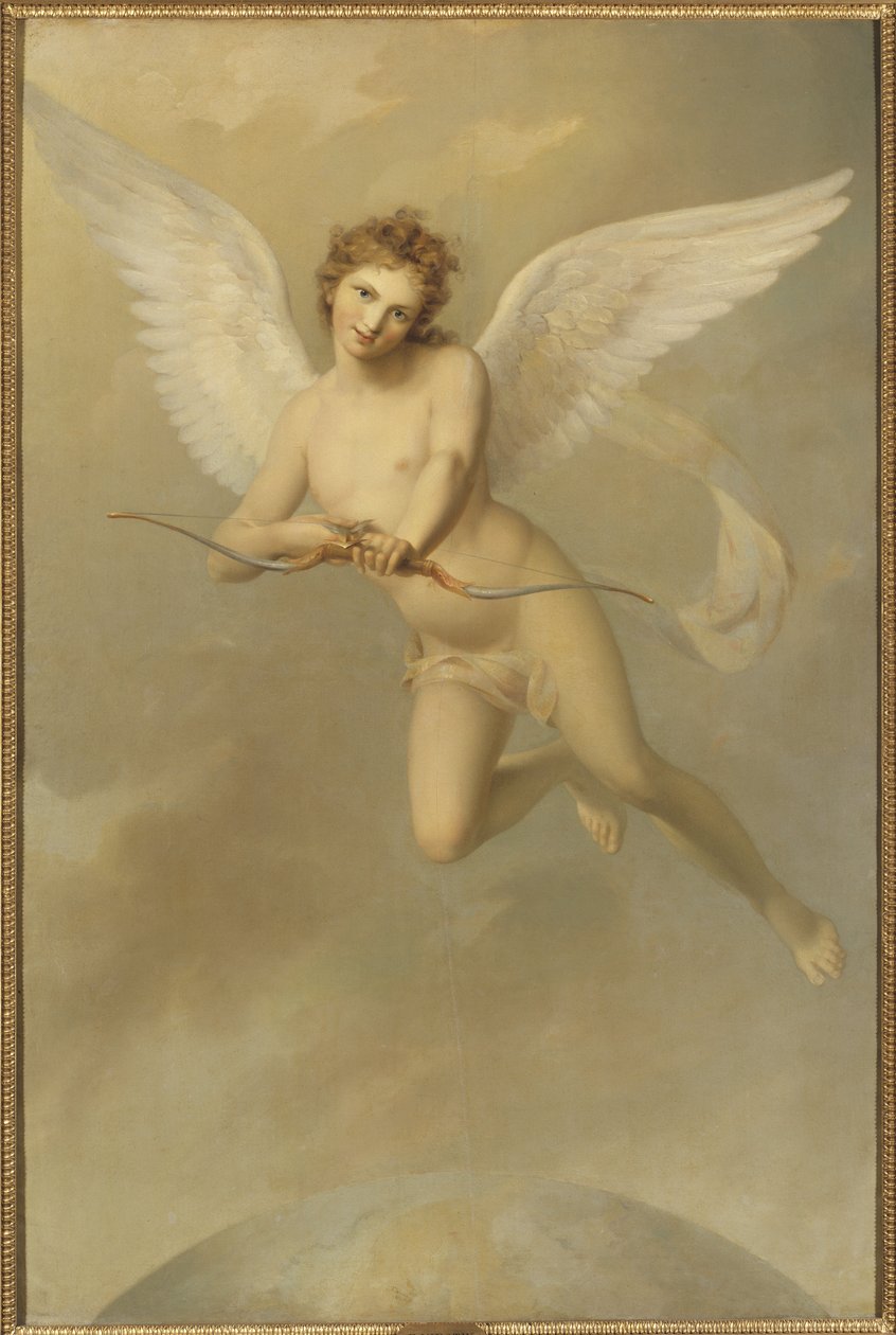 Cupidon - Cupid, Westin, Fredric (1782-1862). Tuval üzerine yağlıboya by Fredric Westin