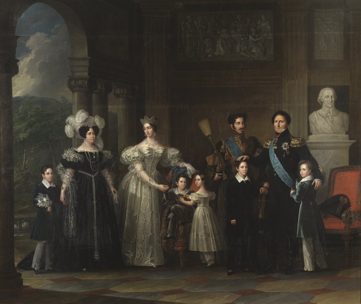 Bernadotte ailesi (İsveç ve Norveç monarşisi): Oscar I (1799-1859), Desiree Clary (1777-1860), Josephine de Leuchtenberg (1807-1867), Charles XV (1826-1872), Oscar II (1829-1907) , Charles XIV Jean (1763-1844), Prens Gustave (1827-1852) ve Prens by Fredric Westin