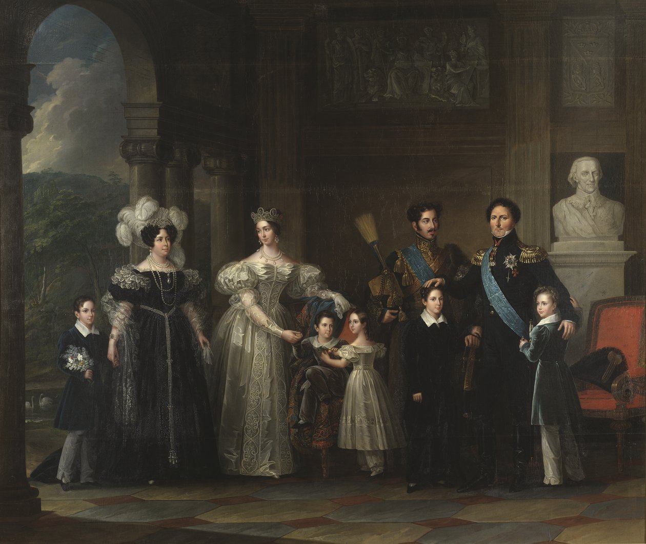 Bernadotte ailesi, 1837 by Fredric Westin