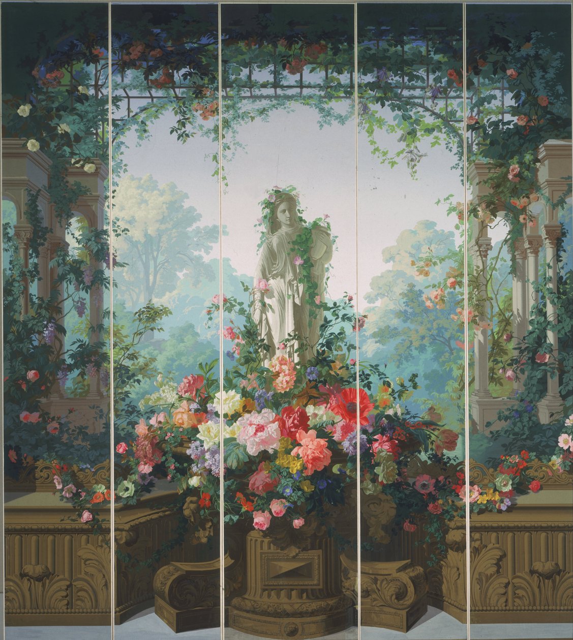 Armida Bahçesi Duvar Kağıdı by French Designed by Édouard Muller