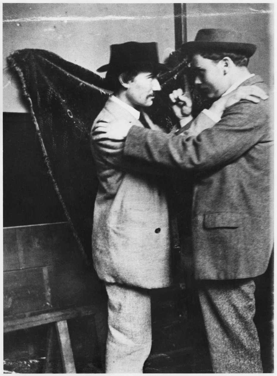 Andre Gide ve Paul Albert Laurens, Biskra, Cezayir, 1893 by French Photographer