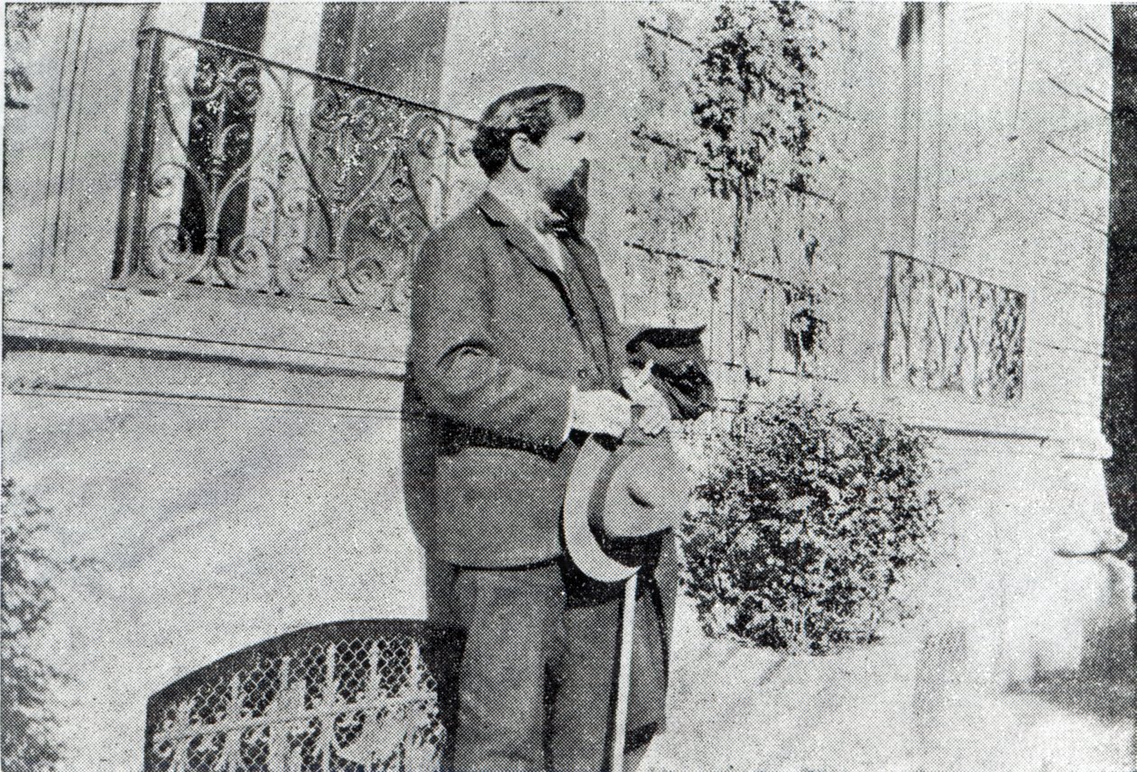Claude Debussy in his garden  by French Photographer