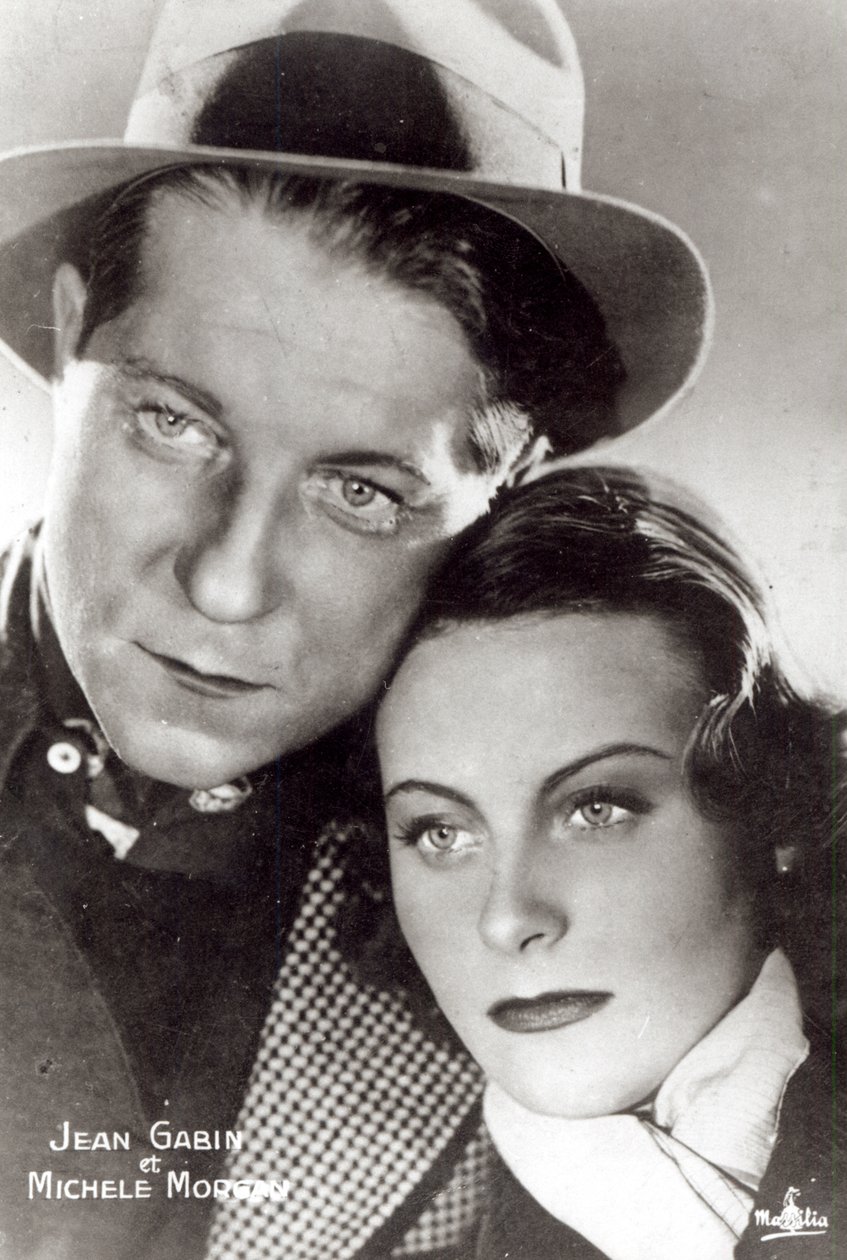 Jean Gabin ve Michele Morgan, Quai des Brumes 1938 filminde by French Photographer