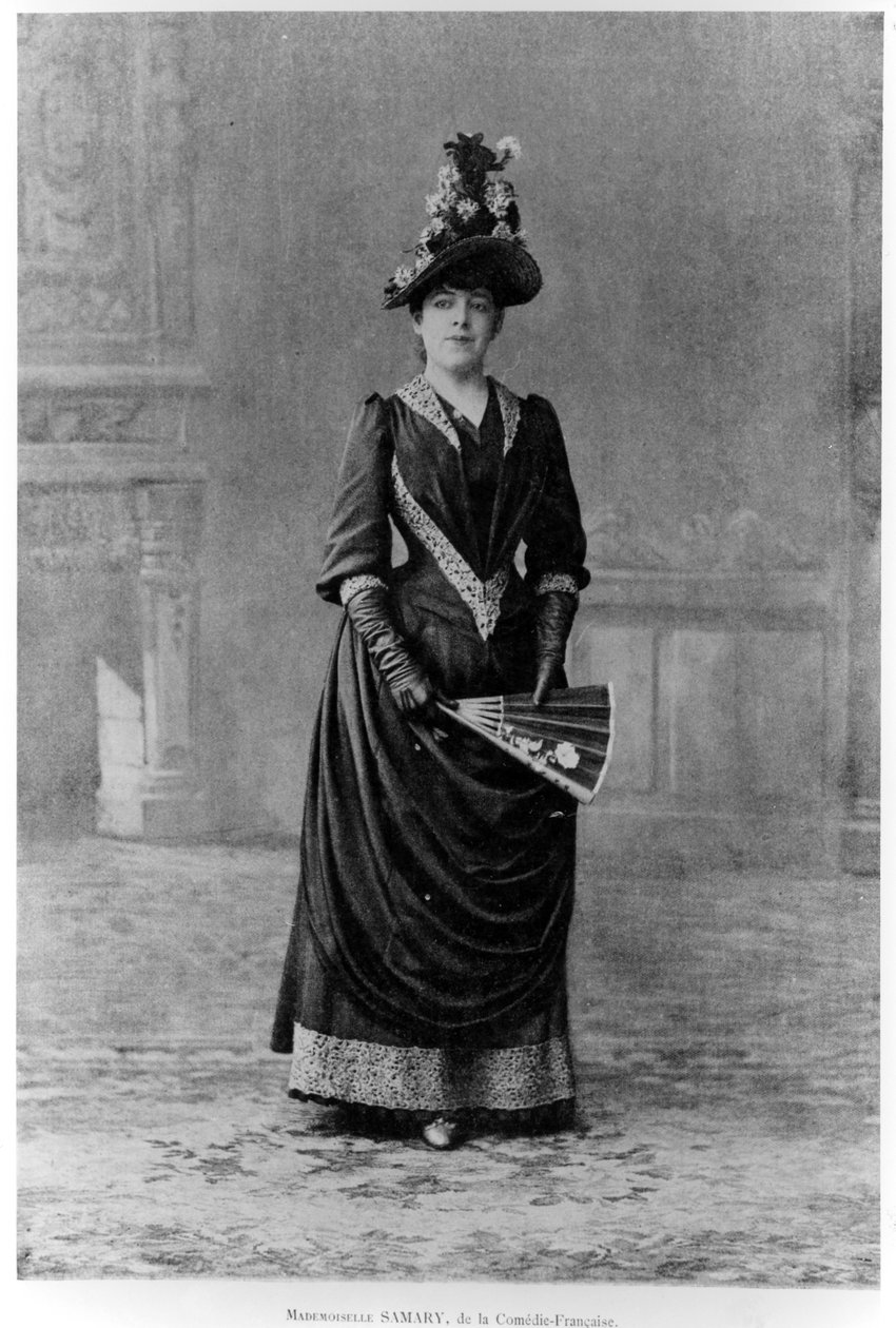 Jeanne Samary, 1890 by French Photographer