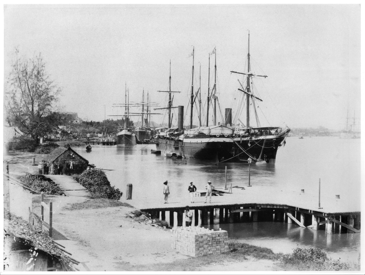 Messageries Maritimes at Saigon, c.1900 by French Photographer