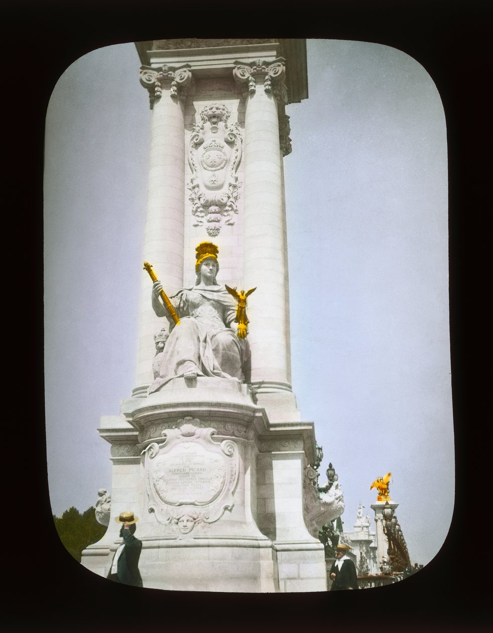 Paris Sergisi: Pont Alexandre III, Paris, 1900 (fener kaydırağı) by French Photographer