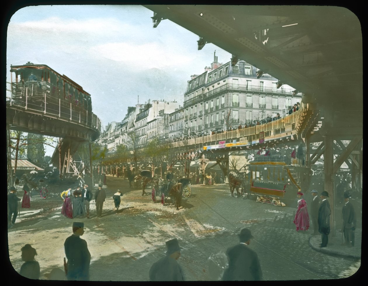 Paris Fuarı: Rolling Platform, 1900 (fener kaydırağı) by French Photographer