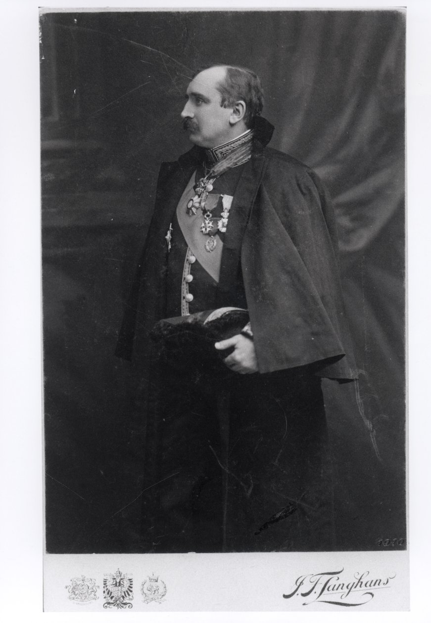 Paul Claudel (1868-1955) büyükelçilik üniforması içinde, Prag, c.1910-11 by French Photographer