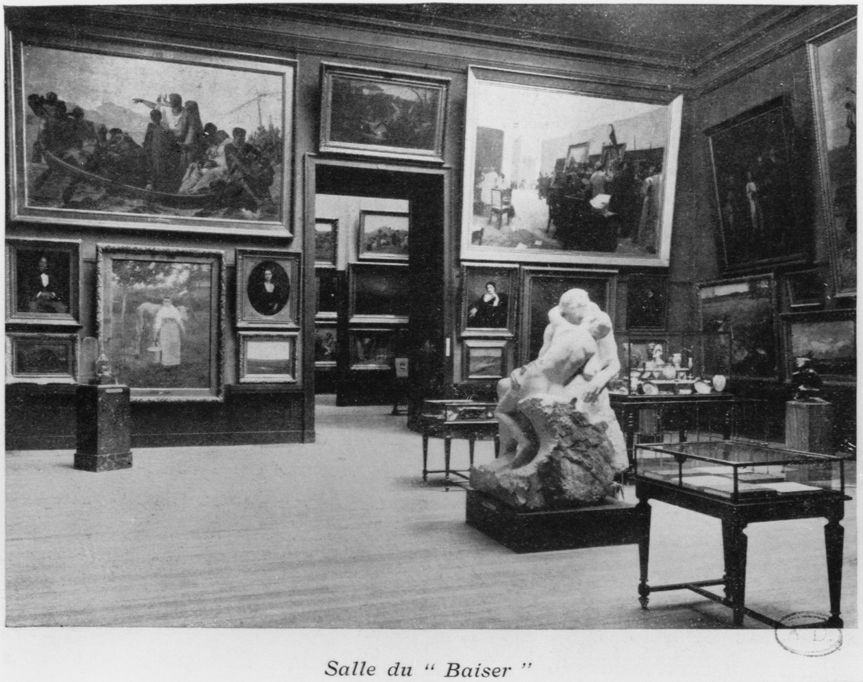 Öpücük Odası, Auguste Rodin, Musee du Luxembourg, Paris, c.1910 by French Photographer