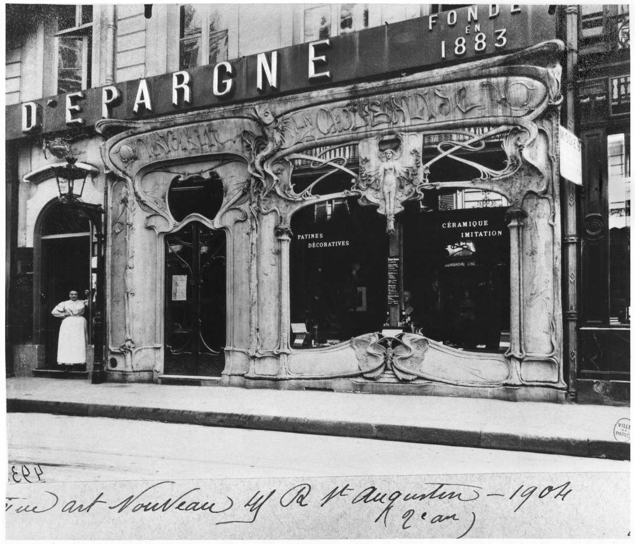 Vitrin, Paris, 1904 by French Photographer