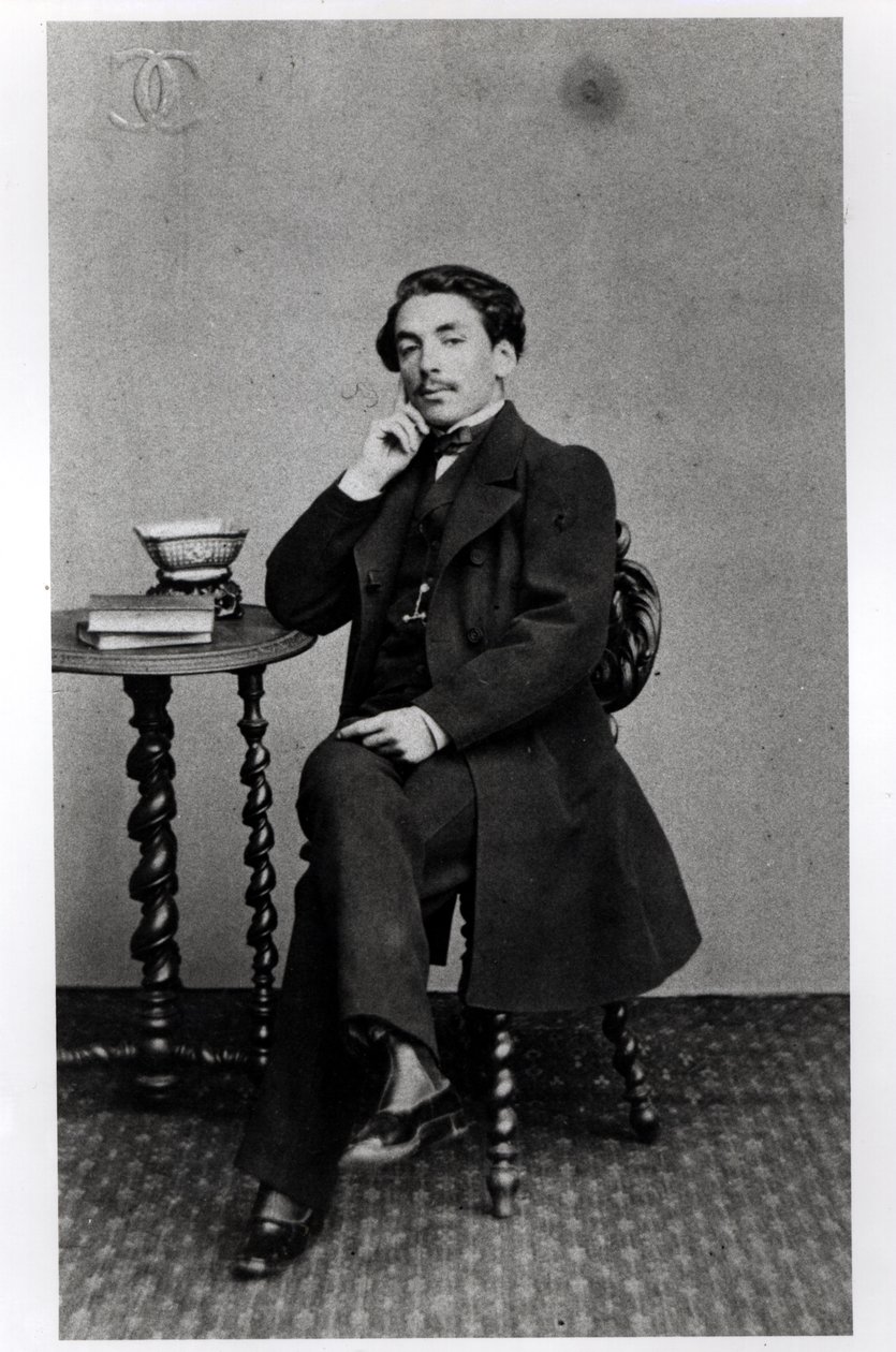 Stephane Mallarme (1842-98) 19 yaşında by French Photographer