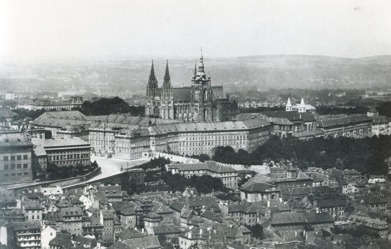 19. yüzyılın sonlarında Prag manzarası by French Photographer