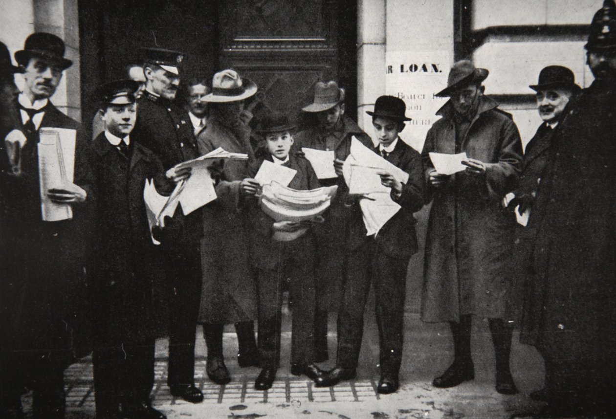 Savaş Kredileri: prospektüsleri olan ilk başvuranlar, The Illustrated War News, Ocak 1917