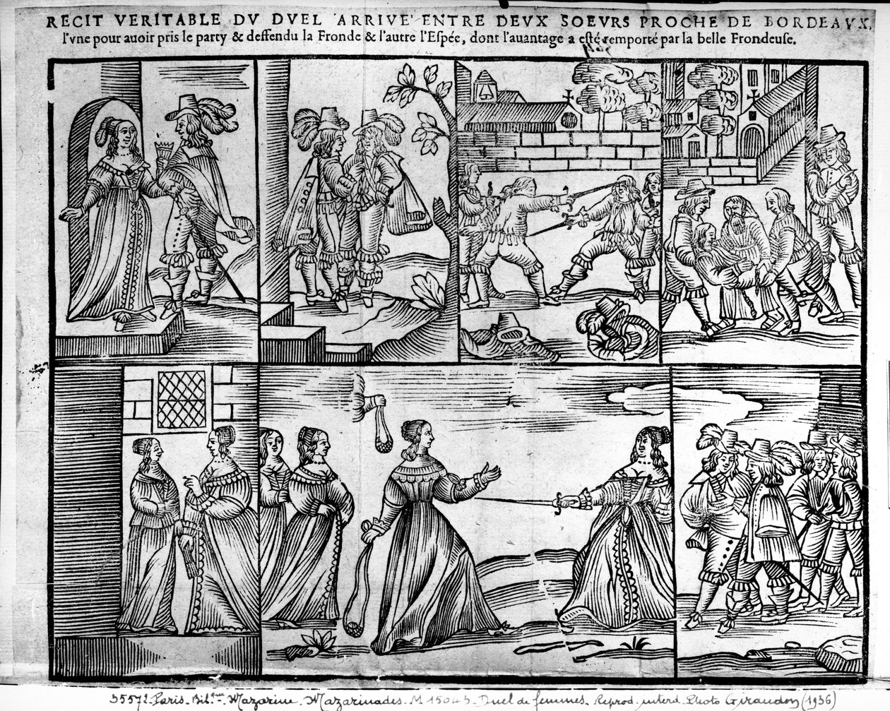 Bordeaux Yakınlarında İki Kız Kardeş Arasında Bir Düello, 1650 by French School