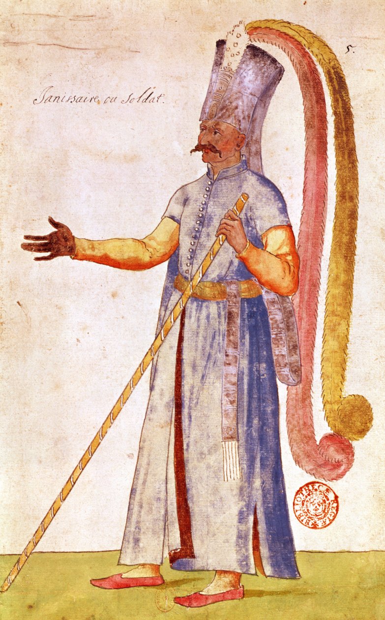 Yeniçeri veya asker, 1567 by French School