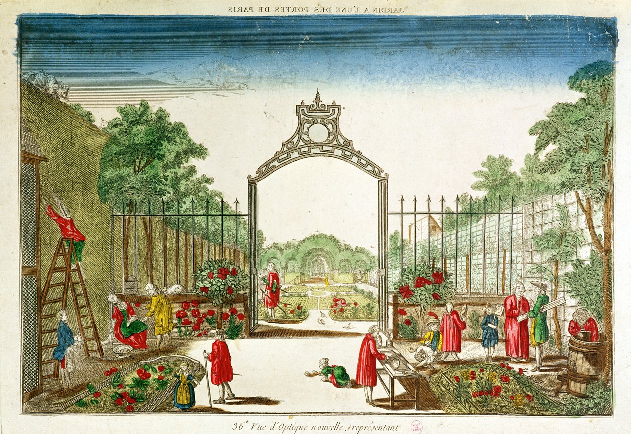 Paris Kapılarından Birinde Bir Pazar Bahçesi by French School