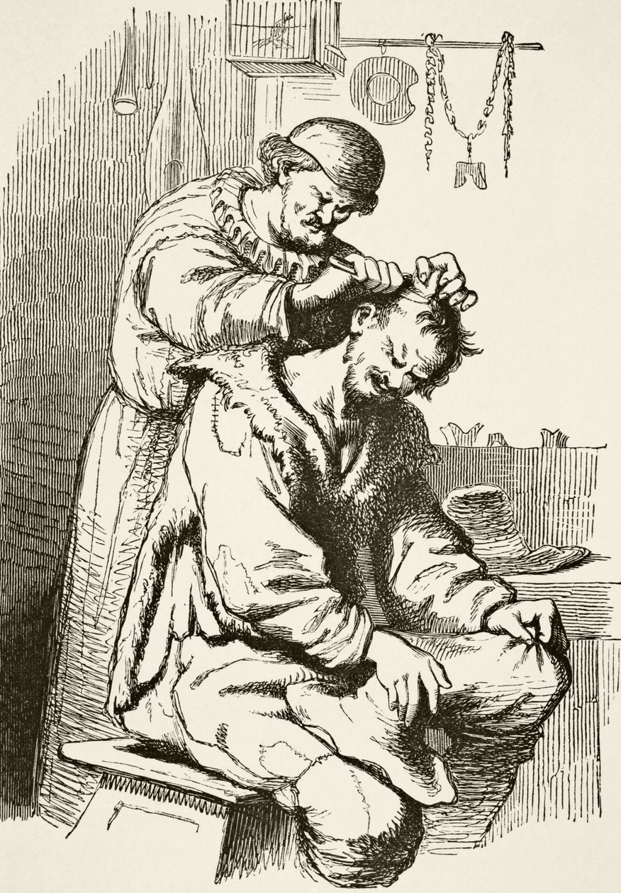 Ameliyat yapan bir doktor, Paul Lacroix (1806-84) tarafından 