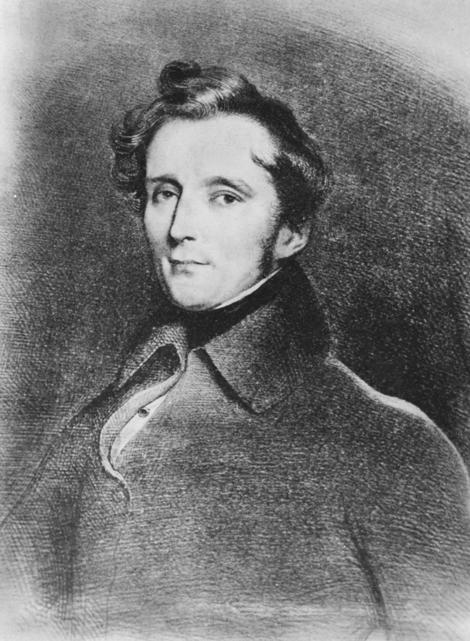 Alphonse de Lamartine, 1830 by French School