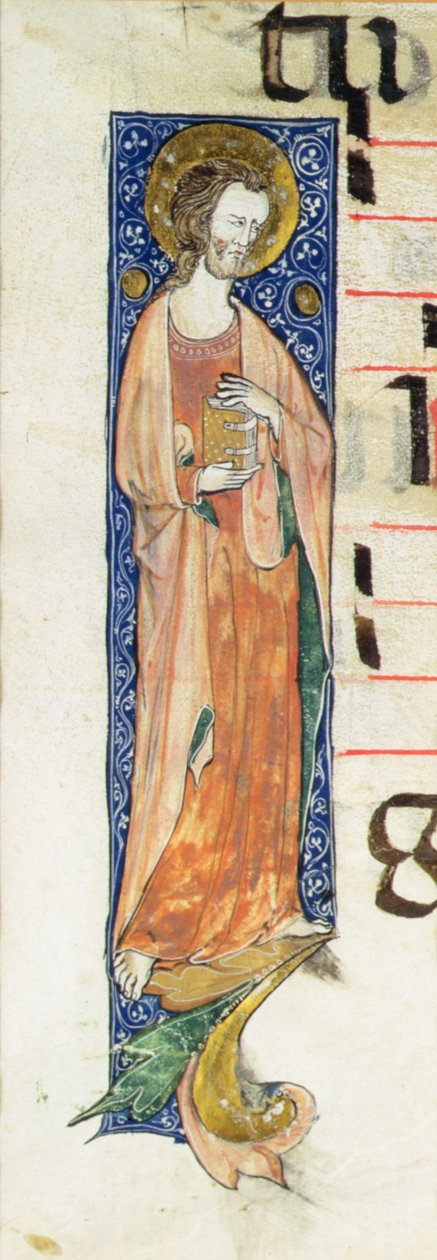 Elinde Kitap Tutan Bir Havari, c.1320 by French School