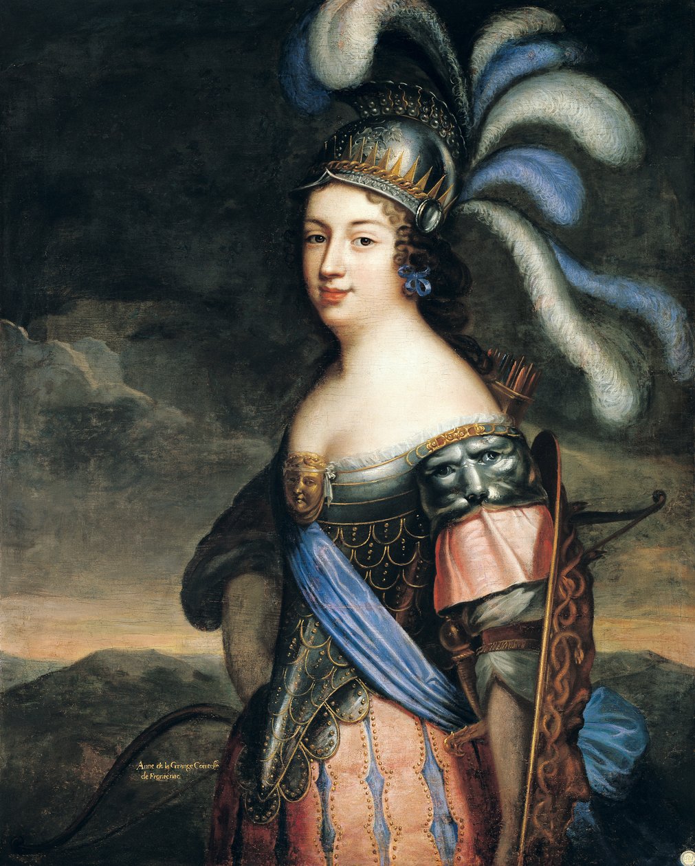 Anne de La Grange-Trianon (1632-1707) Palluau ve Frontenac Kontesi by French School