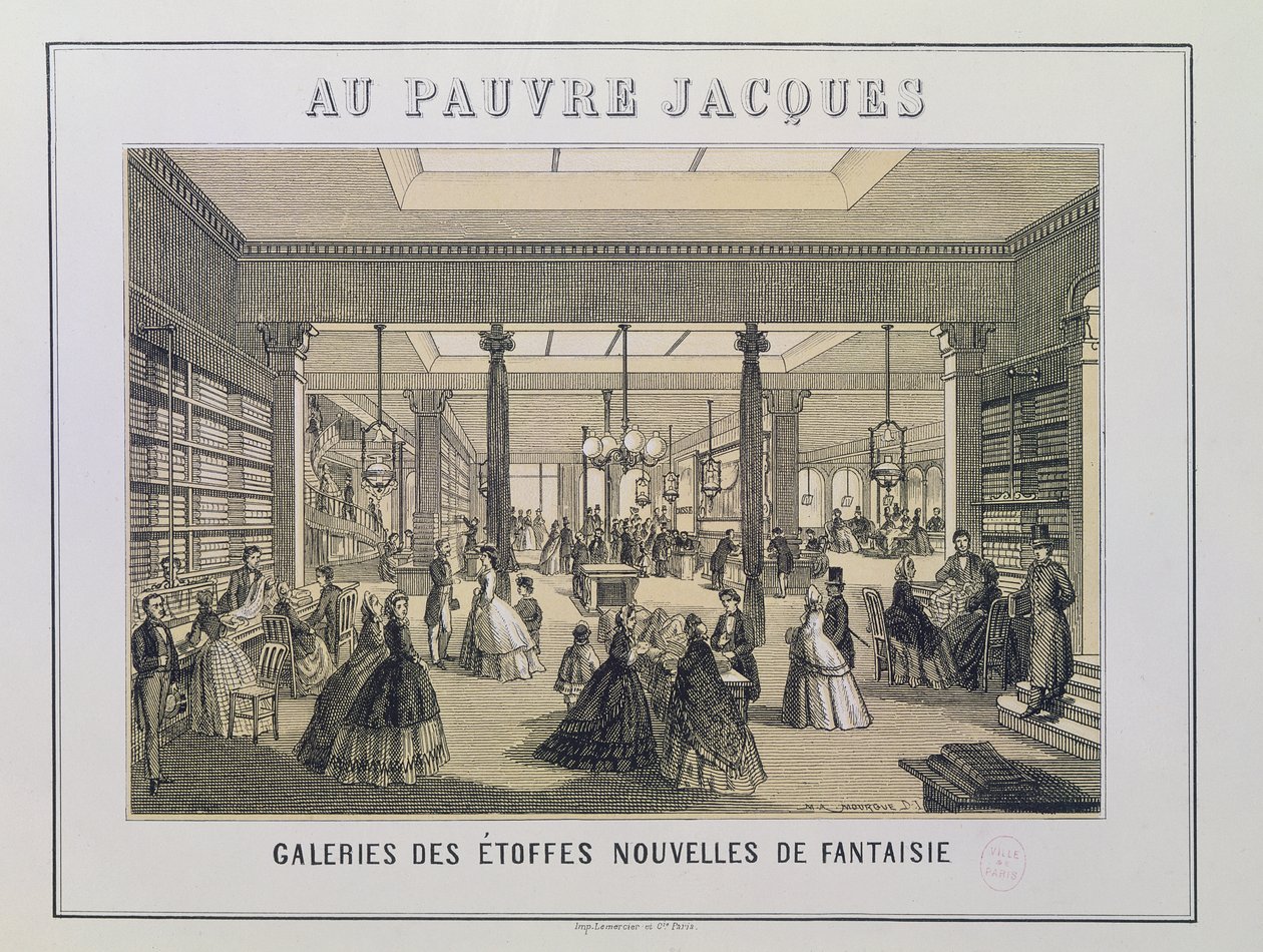 Au Pauvre Jacques: Kumaş Departmanı by French School